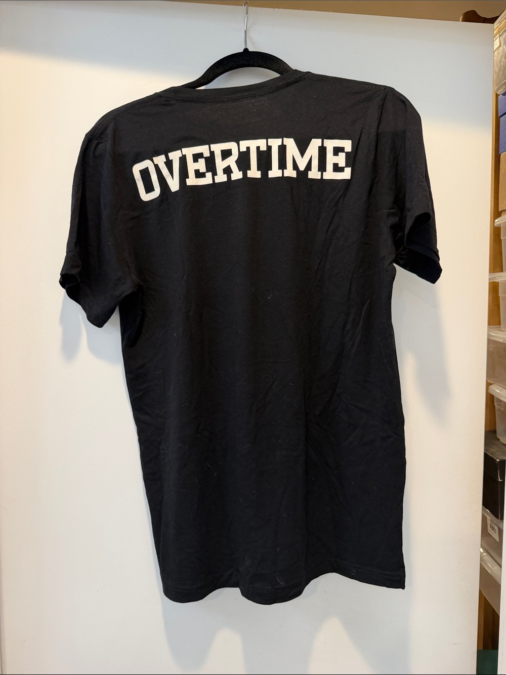 Overtime Men's Black Short-Sleeve Logo Tee - Picture 4 of 4